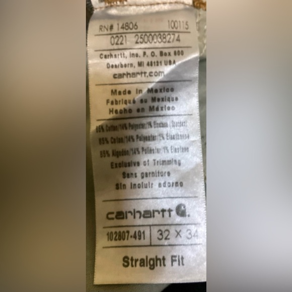 Carhartt Straight Leg rugged flex Jeans, 32/34 Excellent Condition, 85 %  Cotton - Picture 13 of 16